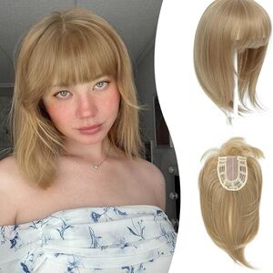 Ms Taj 12 Inch Hair Topper Champagne Blonde